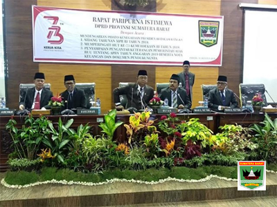 Gubernur dan Ketua DPRD Sumbar Ikuti Pidato Kenegaraan